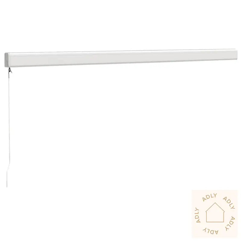 Uttrekkbar Markise Gul Og Hvit 4,5X3 M Stoff Og Aluminium
