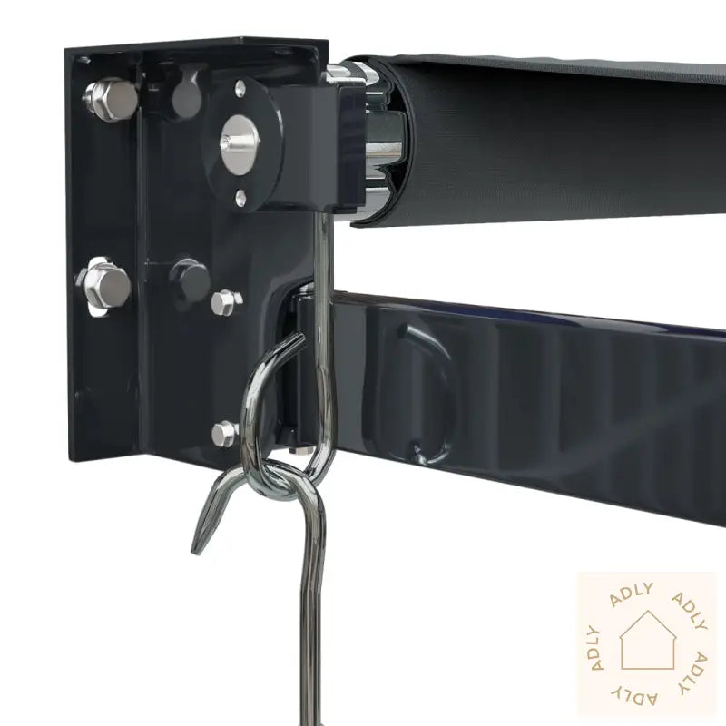 Uttrekkbar Markise Antrasitt 3,5X2,5 M Stoff Og Aluminium