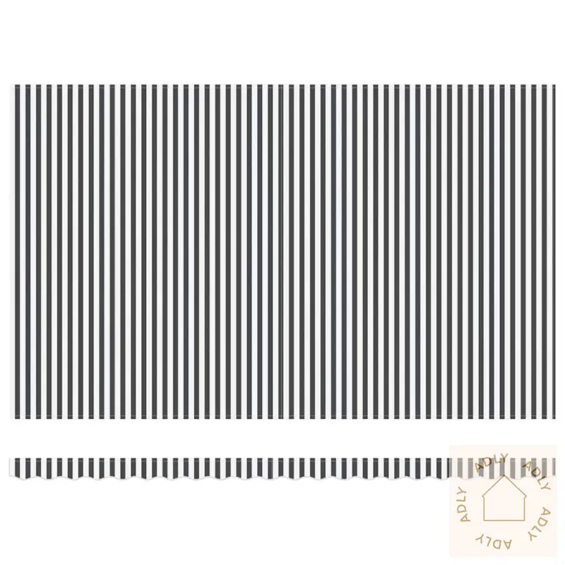 Uttrekkbar Markise Antrasitt Og Hvit 5X3 M Stoff Og Aluminium