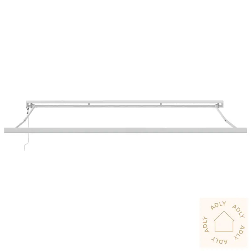 Uttrekkbar Markise Antrasitt Og Hvit 4,5X3 M Stoff Og Aluminium