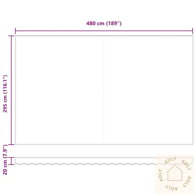 Uttrekkbar Markise Antrasitt Og Hvit 5X3 M Stoff Og Aluminium