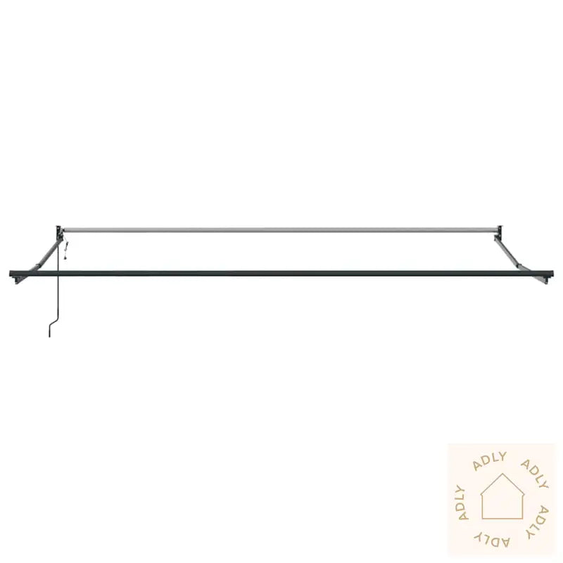 Uttrekkbar Markise Antrasitt Og Hvit 4X3 M Stoff Og Aluminium