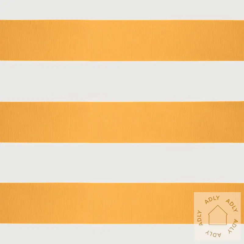 Uttrekkbar Markise Gul Og Hvit 5X3 M Stoff Og Aluminium