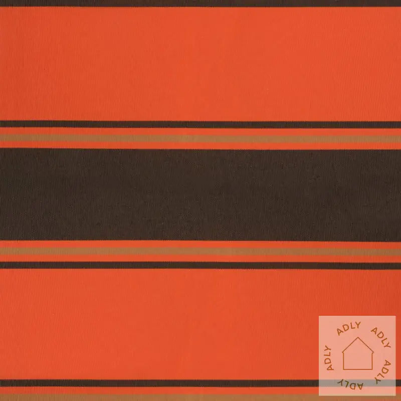 Uttrekkbar Markise Oransje Og Brun 5X3 M Stoff Og Aluminium