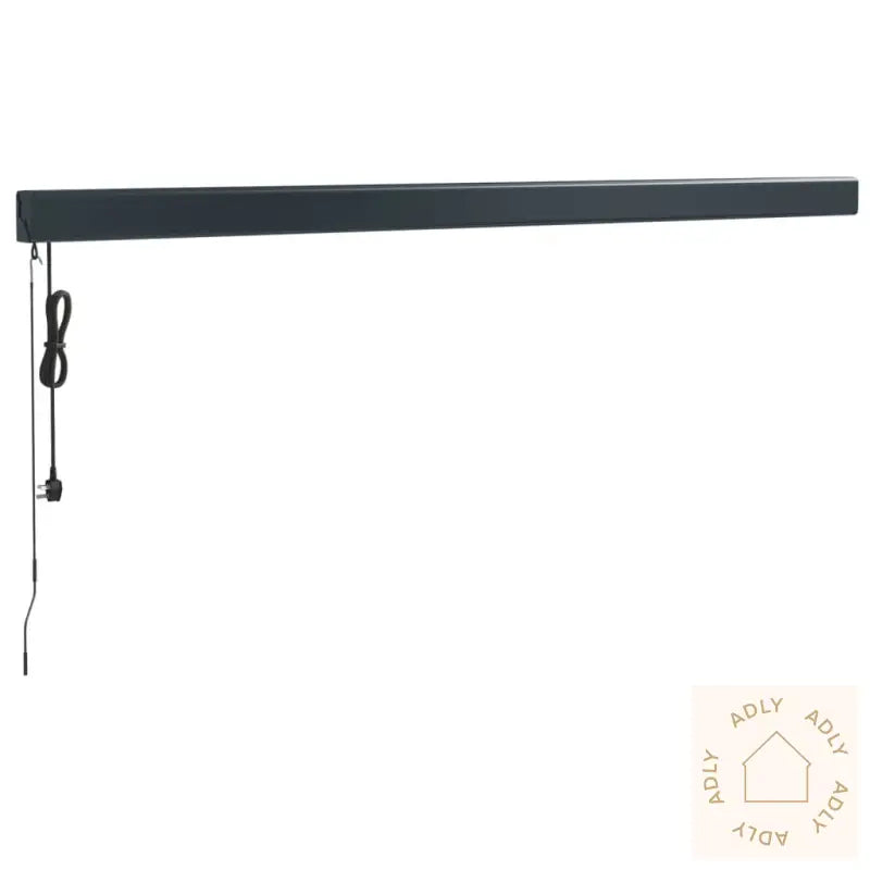 Uttrekkbar Markise Oransje Og Brun 5X3 M Stoff Og Aluminium