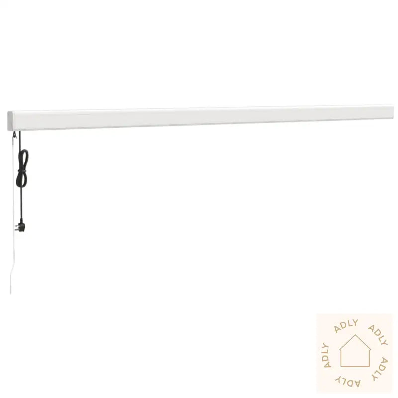 Uttrekkbar Markise Gul Og Hvit 5X3 M Stoff Og Aluminium