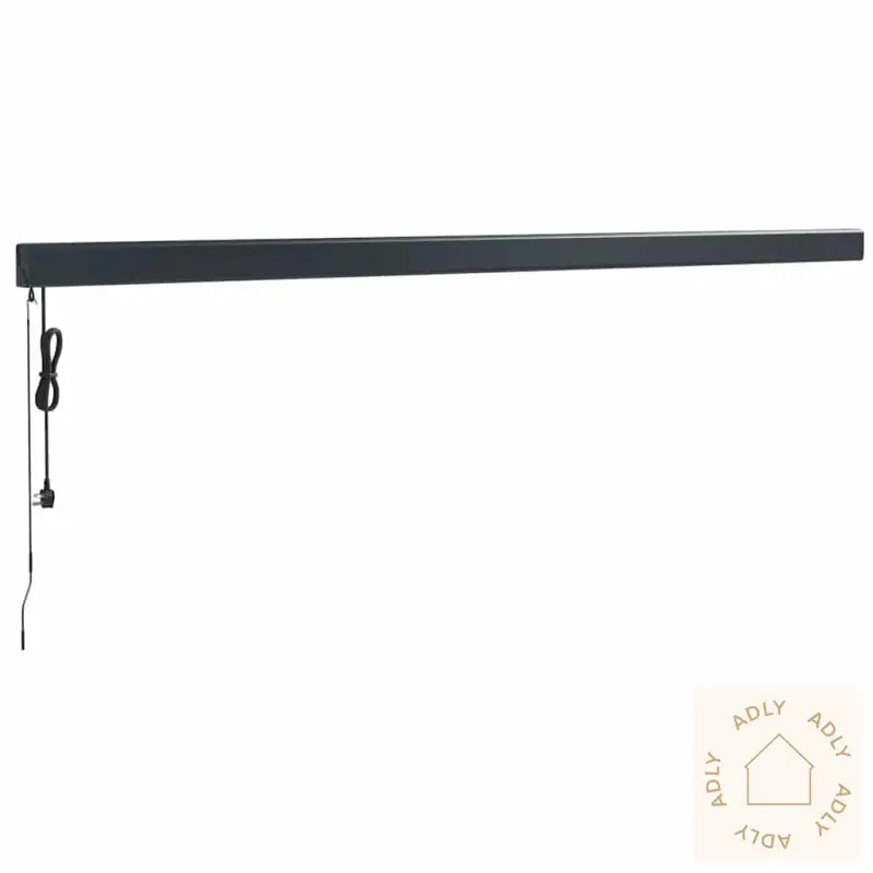 Uttrekkbar Markise Gul Og Hvit 5X3 M Stoff Og Aluminium