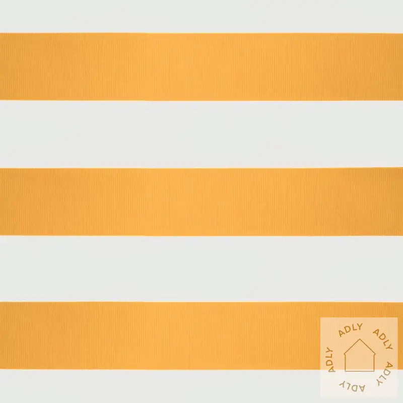 Uttrekkbar Markise Gul Og Hvit 5X3 M Stoff Og Aluminium