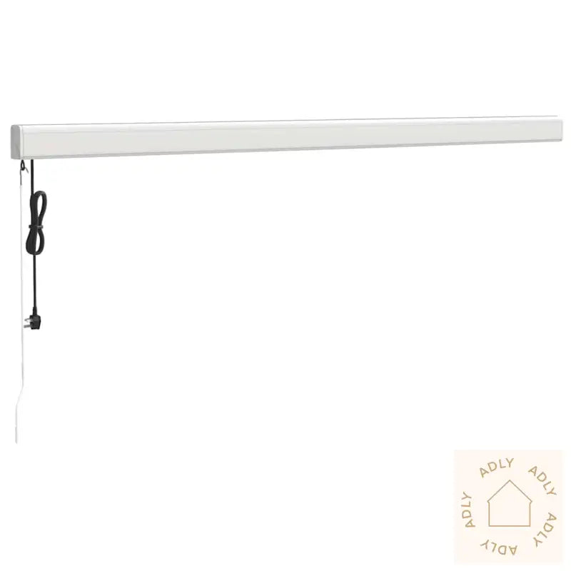 Uttrekkbar Markise Gul Og Hvit 4X3 M Stoff Og Aluminium