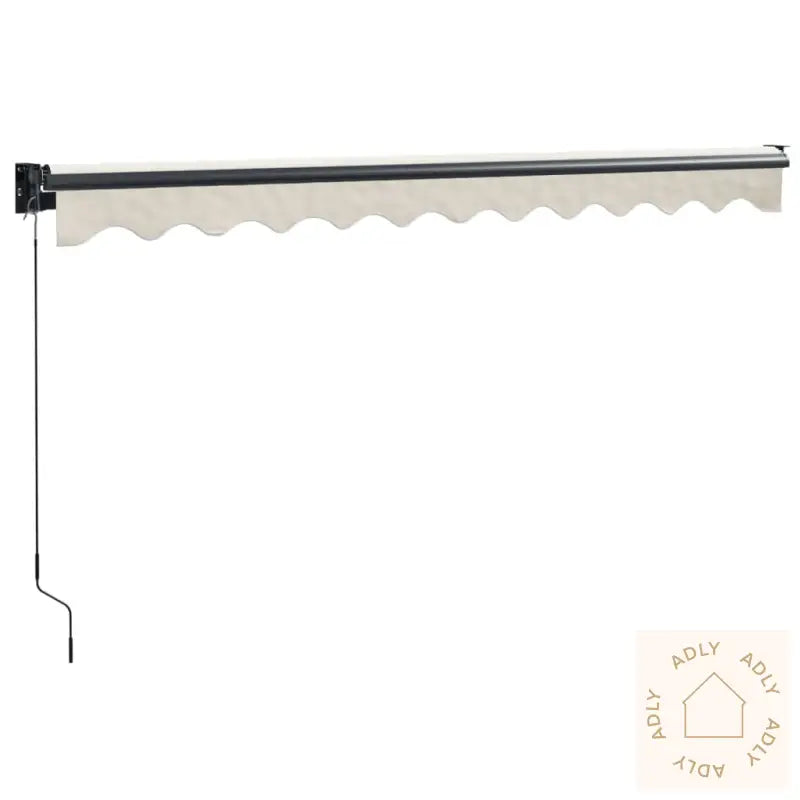 Uttrekkbar Markise Kremhvit 3,5X2,5 M Stoff Og Aluminium