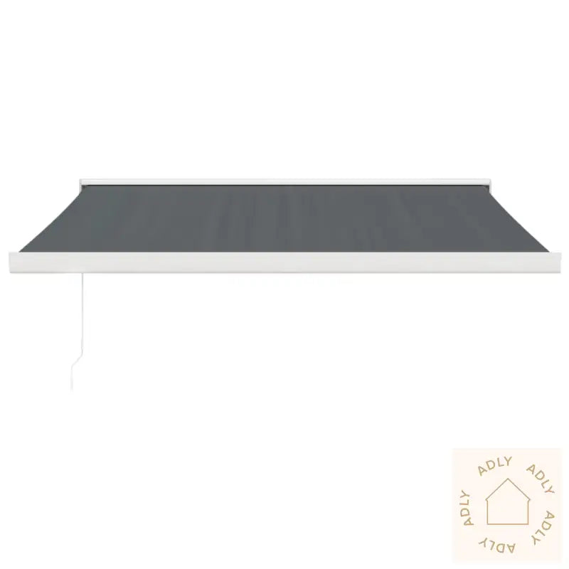 Uttrekkbar Markise Antrasitt 3X2,5 M Stoff Og Aluminium