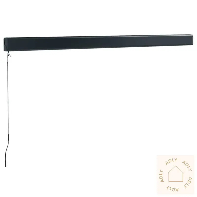 Uttrekkbar Markise Antrasitt 3X2,5 M Stoff Og Aluminium