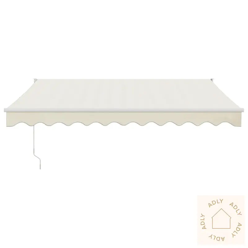 Uttrekkbar Markise Kremhvit 3,5X2,5 M Stoff Og Aluminium