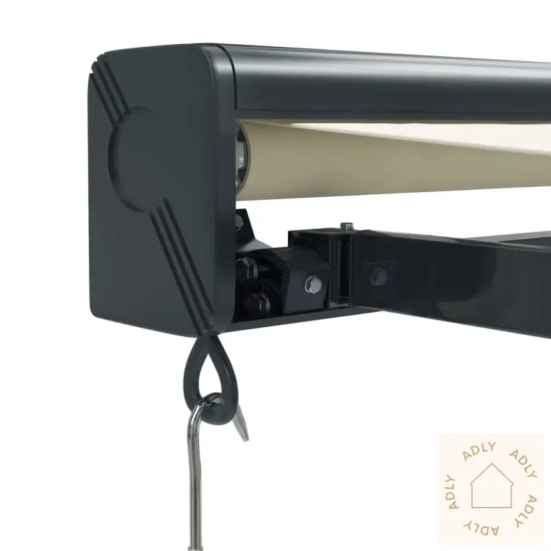 Uttrekkbar Markise Kremhvit 3X2,5 M Stoff Og Aluminium