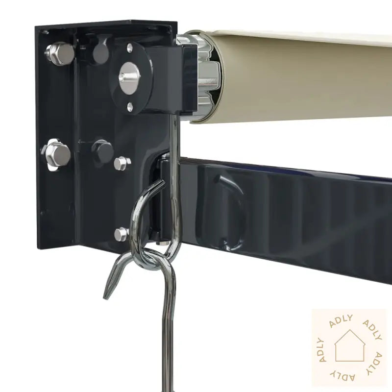 Uttrekkbar Markise Kremhvit 4X3 M Stoff Og Aluminium