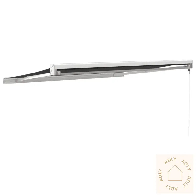 Uttrekkbar Markise Antrasitt 3X2,5 M Stoff Og Aluminium