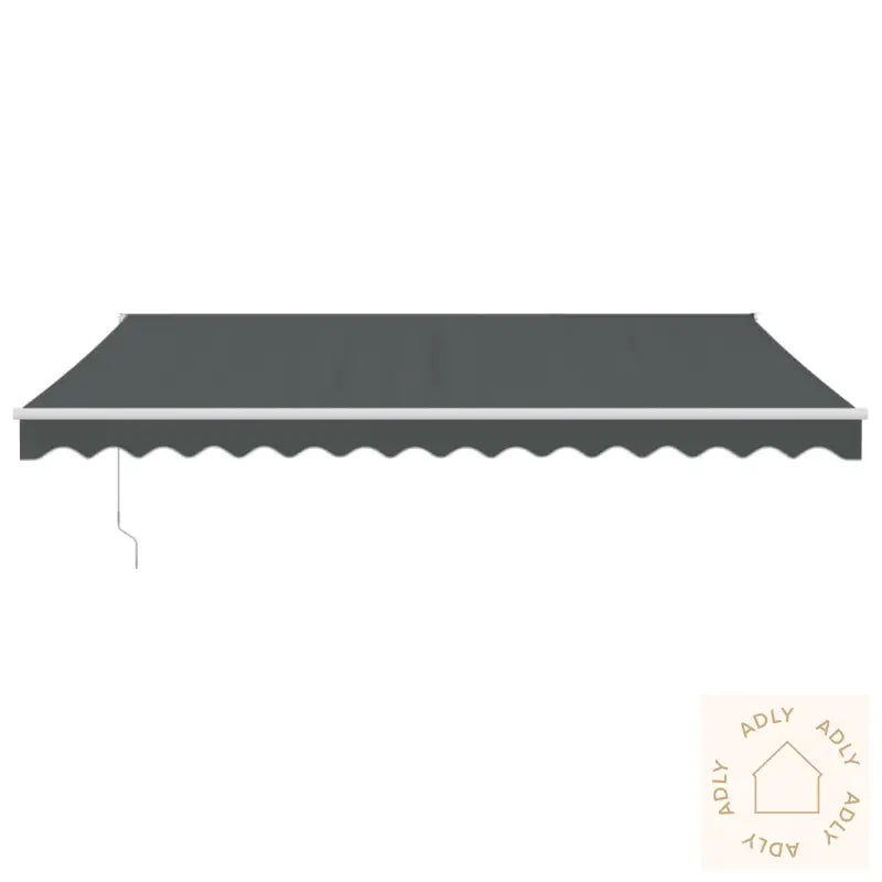Uttrekkbar Markise Antrasitt 4,5X3 M Stoff Og Aluminium