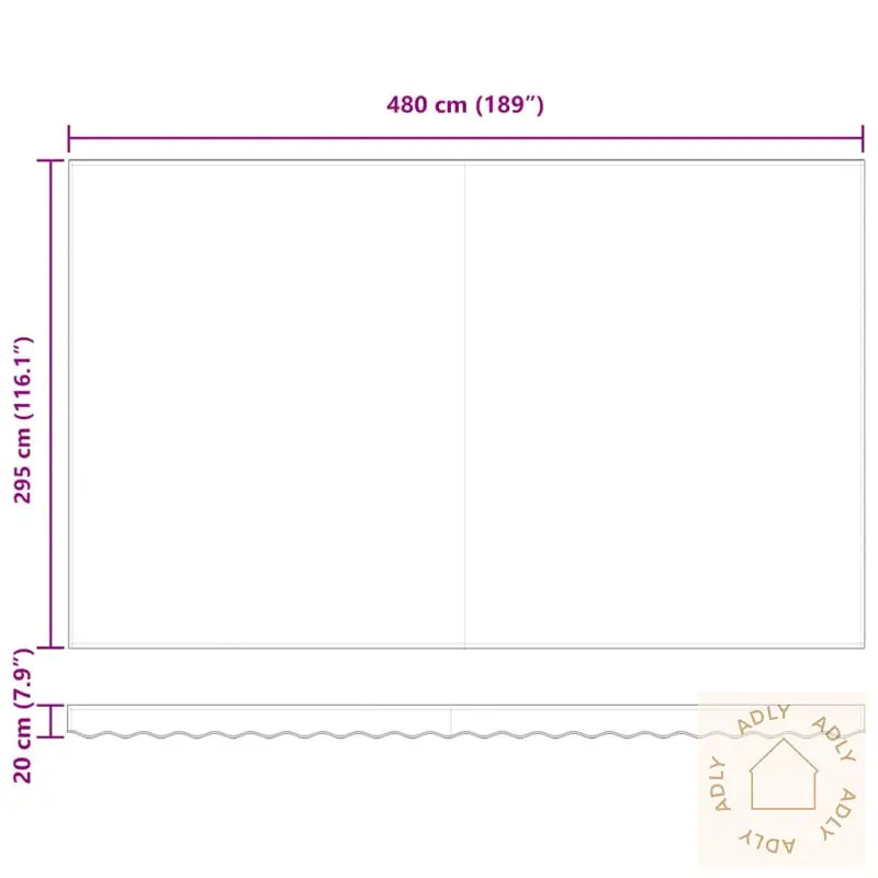 Uttrekkbar Markise Antrasitt Og Hvit 5X3 M Stoff Og Aluminium