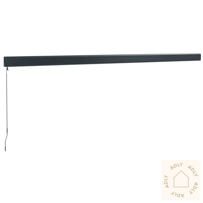 Uttrekkbar Markise Gul Og Hvit 5X3 M Stoff Og Aluminium