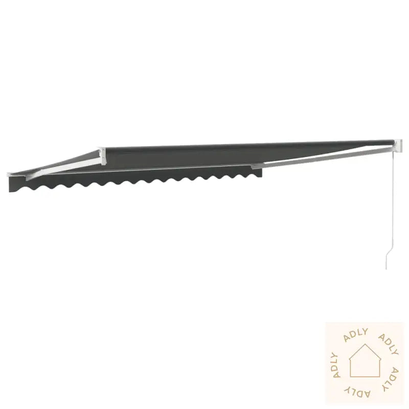 Uttrekkbar Markise Antrasitt 4,5X3 M Stoff Og Aluminium