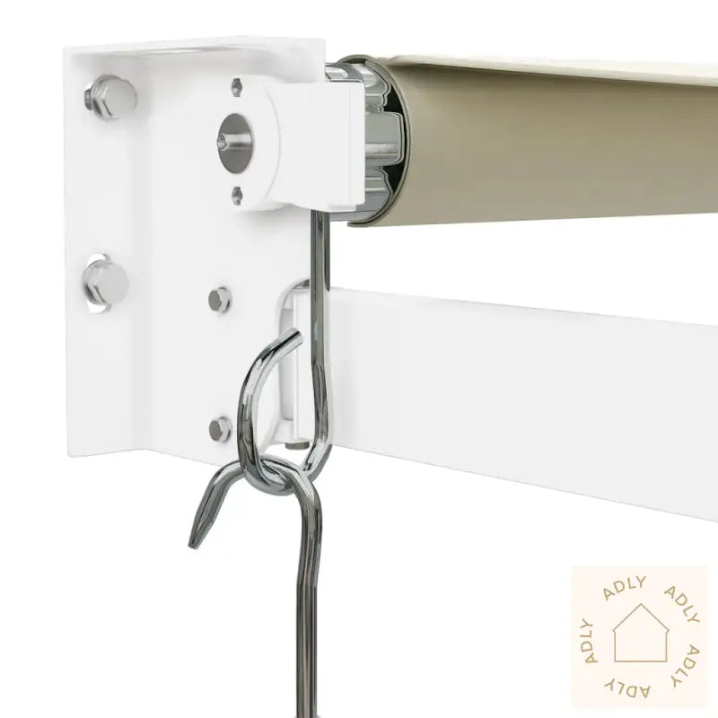 Uttrekkbar Markise Kremhvit 4X3 M Stoff Og Aluminium
