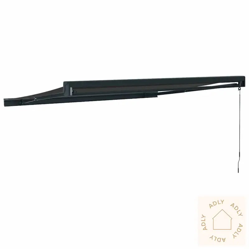 Uttrekkbar Markise Antrasitt 3X2,5 M Stoff Og Aluminium