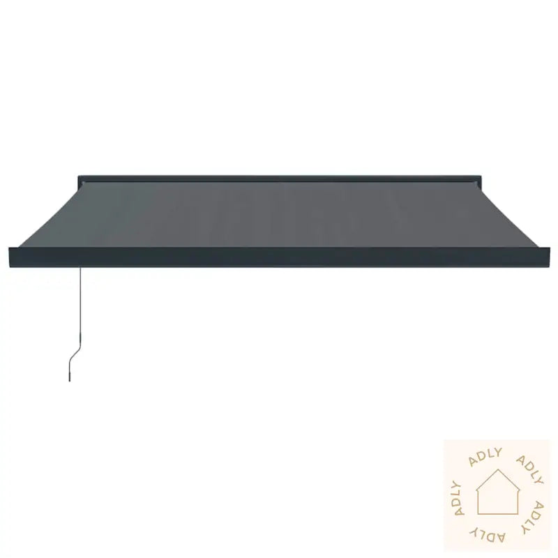 Uttrekkbar Markise Antrasitt 3X2,5 M Stoff Og Aluminium