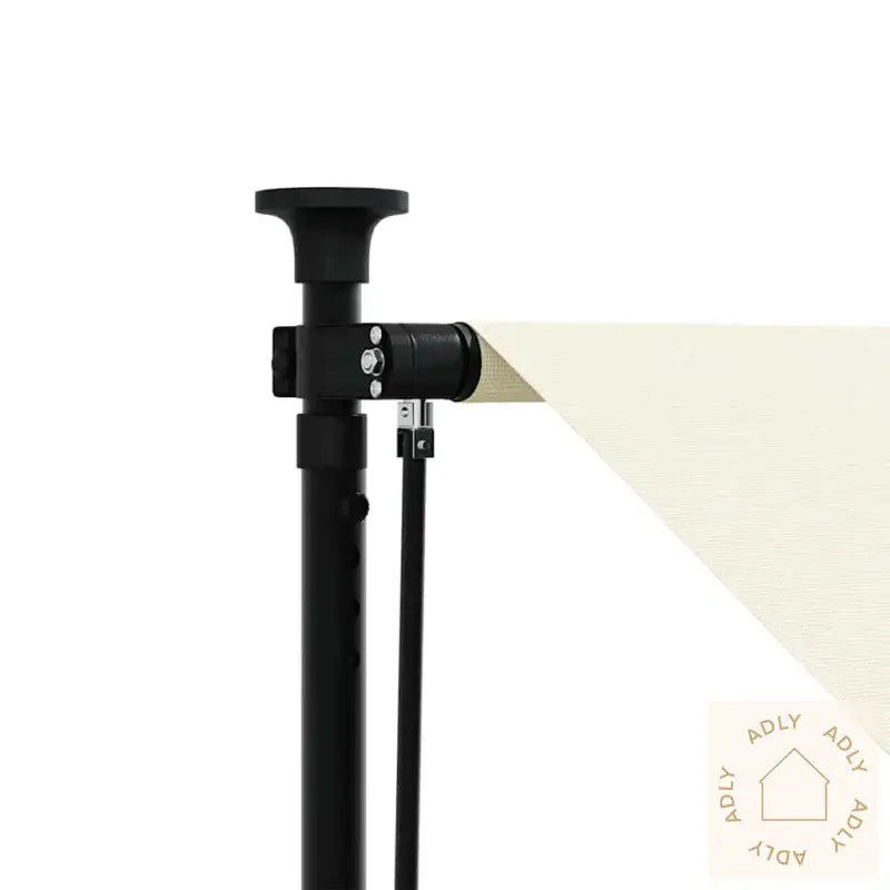 Uttrekkbar Markise Kremhvit 300X150 Cm Stoff Og Stål