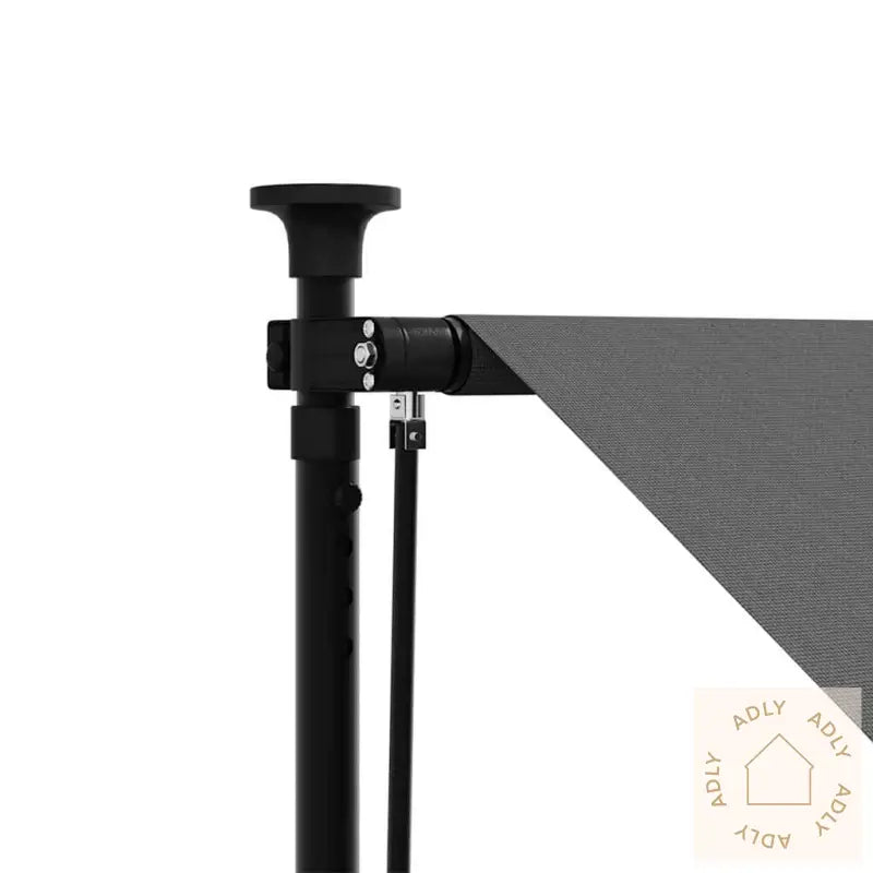 Uttrekkbar Markise Antrasitt 350X150 Cm Stoff Og Stål