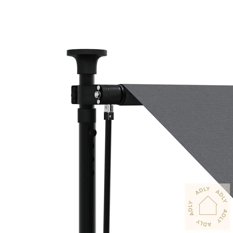 Uttrekkbar Markise Antrasitt 100X150 Cm Stoff Og Stål