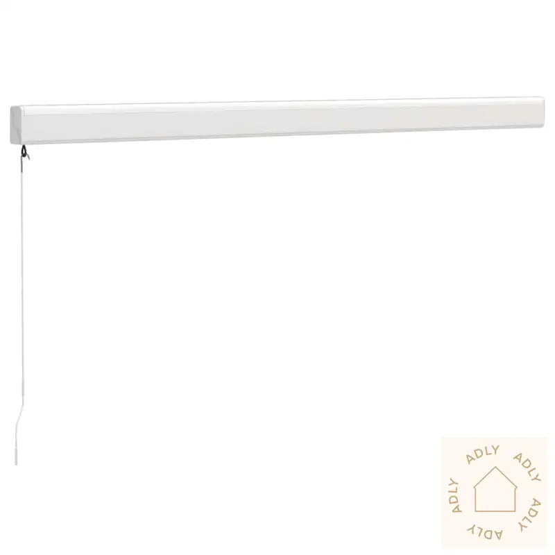 Uttrekkbar Markise Gul Og Hvit 3,5X2,5 M Stoff Og Aluminium