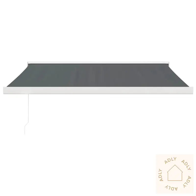 Uttrekkbar Markise Antrasitt 3,5X2,5 M Stoff Og Aluminium