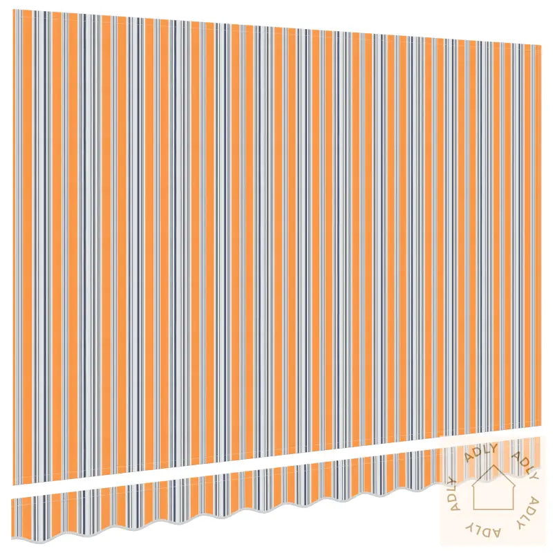 Markise Erstatningsstoff For 3X2 M Ramme Flerfarget Stripe