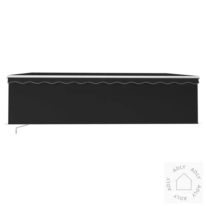 Manuell Uttrekkbar Markise Med Rullegardin 5X3 M Antrasitt