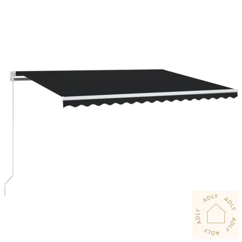 Manuell Uttrekkbar Markise 450X350 Cm Antrasitt