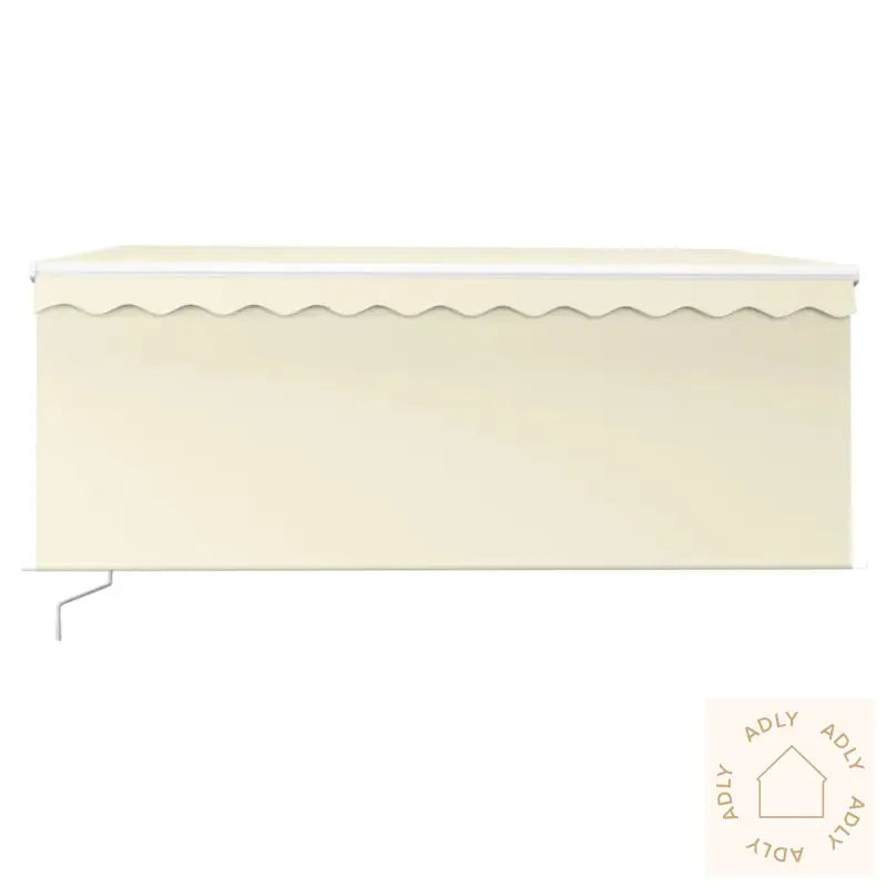 Manuell Uttrekkbar Markise Med Rullegardin 3,5X2,5 M Kremhvit