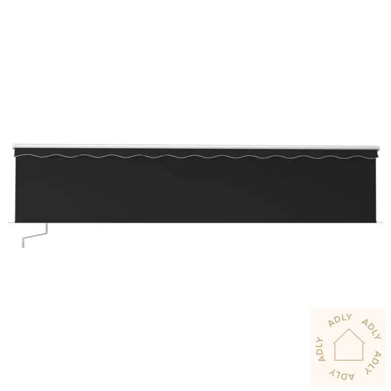 Manuell Uttrekkbar Markise Med Rullegardin 6X3 M Antrasitt