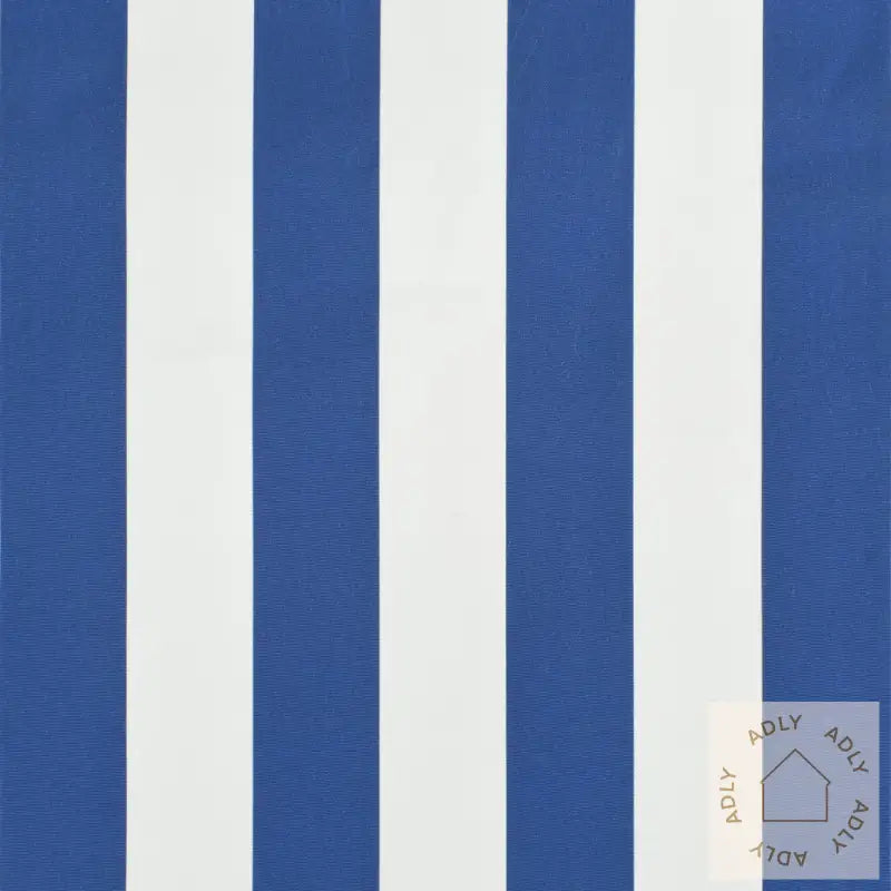 Uttrekkbar Markise 300X150 Cm Blå Og Hvit