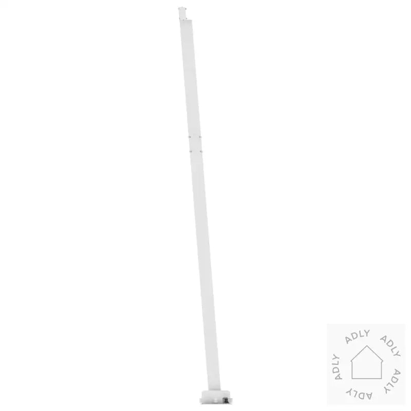 Manuell Uttrekkbar Markise Med Led 400X350 Cm Gul Og Hvit