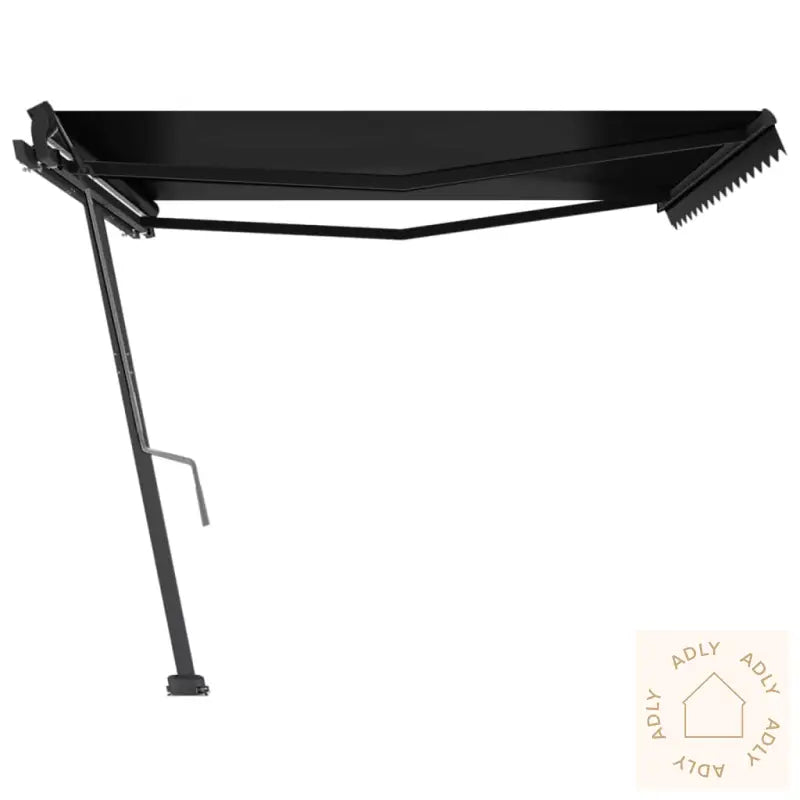 Frittstående Manuell Uttrekkbar Markise 450X350 Cm Antrasitt