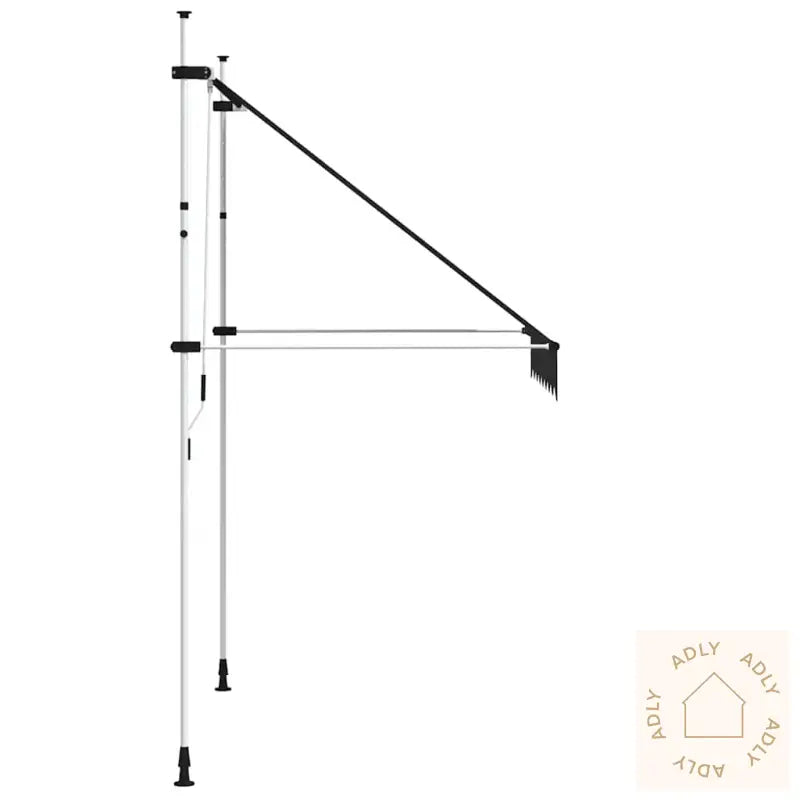 Manuell Uttrekkbar Markise 200 Cm Antrasitt