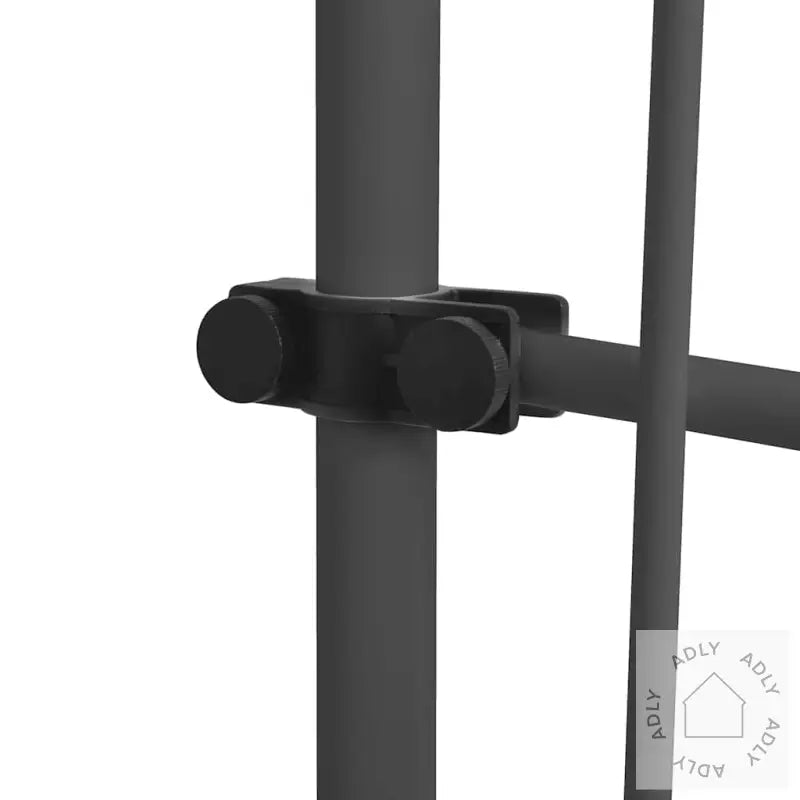 Manuell Uttrekkbar Markise Med Led 100 Cm Blå Og Hvit