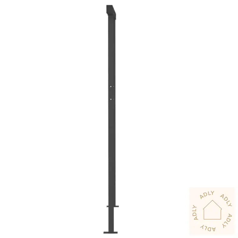 Manuell Uttrekkbar Markise Med Led 3X2,5 M Antrasitt