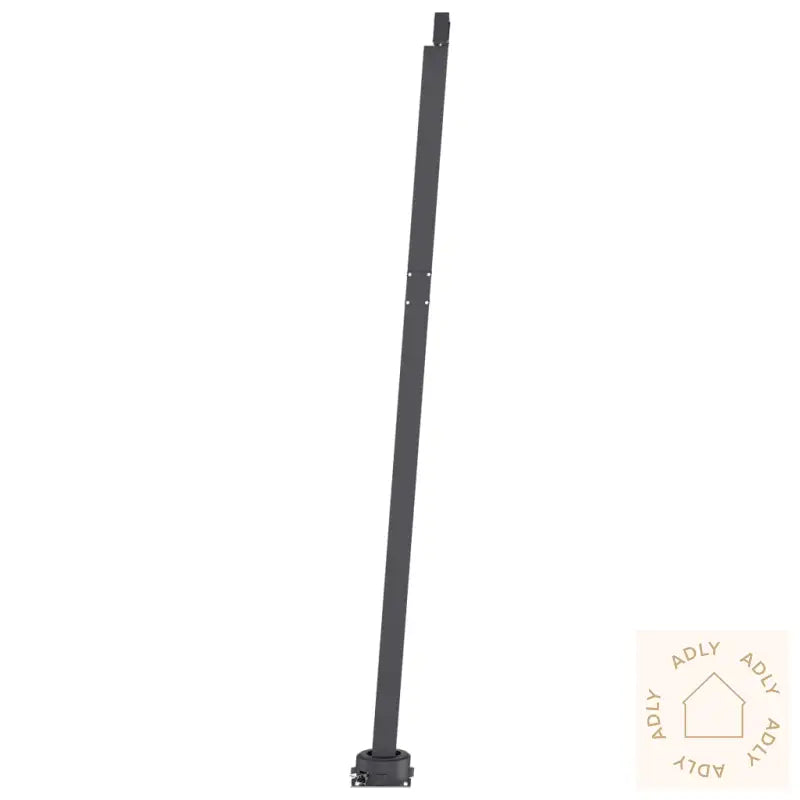 Manuell Uttrekkbar Markise Med Led 400X350 Cm Kremhvit