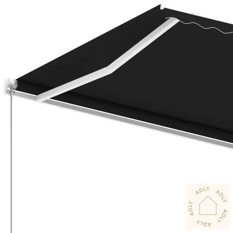 Frittstående Manuell Uttrekkbar Markise 400X350 Cm Antrasitt