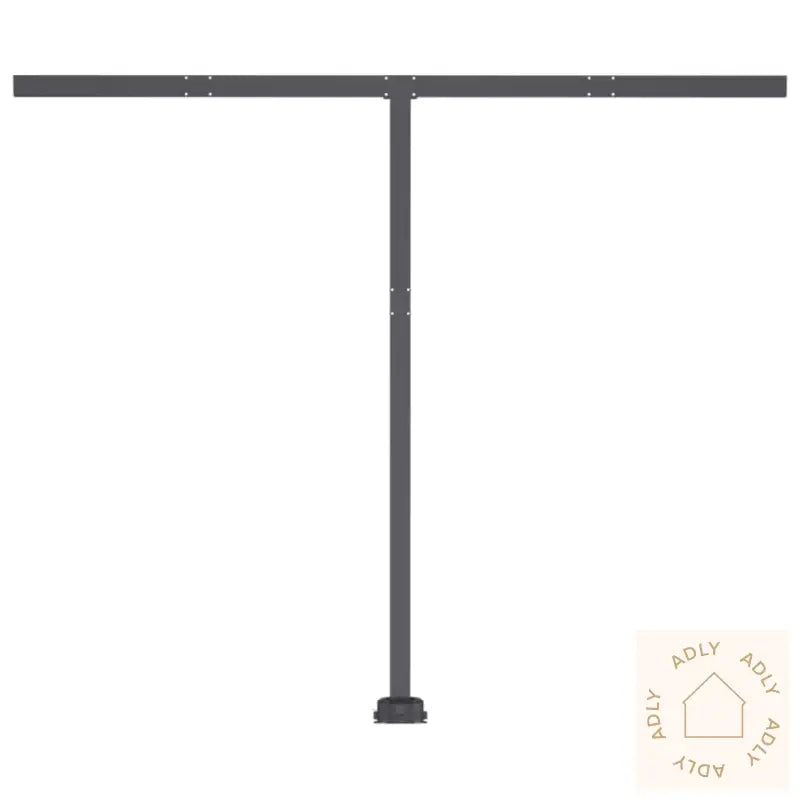 Frittstående Manuell Uttrekkbar Markise 350X250 Cm Kremhvit