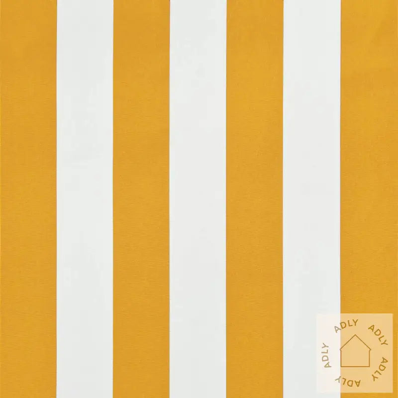 Uttrekkbar Markise 200X150 Cm Gul Og Hvit