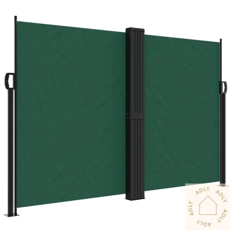 Uttrekkbar Sidemarkise 160X1200 Cm Mørkegrønn