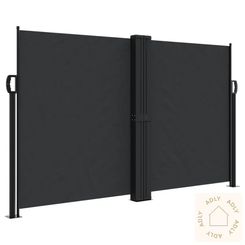 Uttrekkbar Sidemarkise Svart 140X1200 Cm