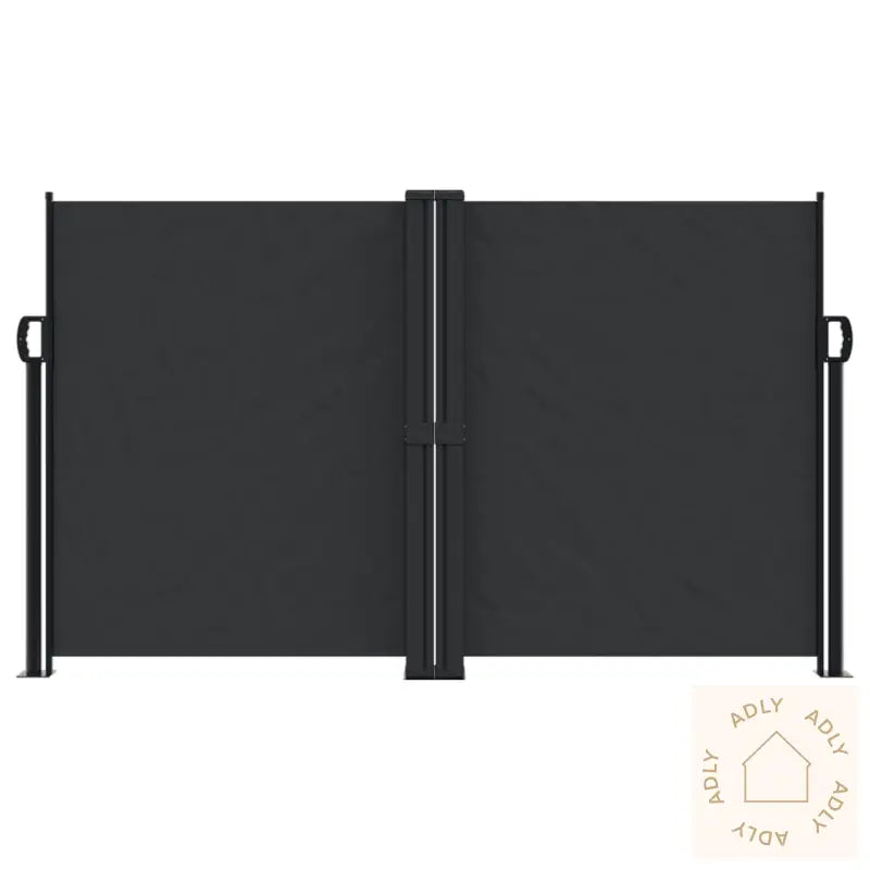 Uttrekkbar Sidemarkise Svart 140X1200 Cm